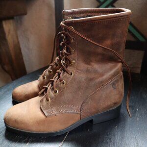 Laredo Lace-up Combat Style Riding Boots size 6.5